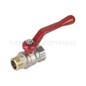 Valvola a sfera maschio femmina ottone 1 1/2 leva alluminio  2360029