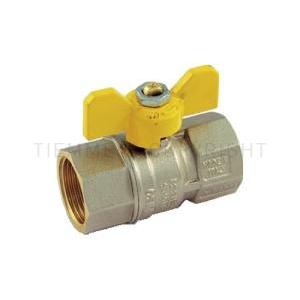 Valvola sfera gas femmina 3 4 iso7 en10226 mop5 leva gialla  2390009