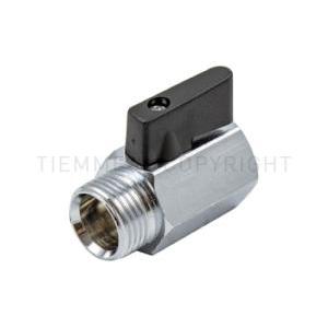 Minivalvola sfera small maschio femmina 1/2" leva nera pn10  2901 2900001