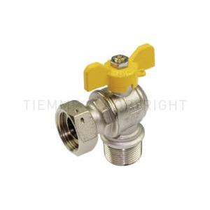 valvola sfera gas mf r1/2"xg3/4" pn30 nichelata  2224g 2220005