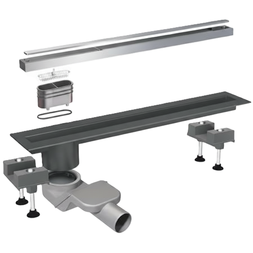 canalina doccia piastrellabile in acciaio inox 100 cm per scarico pavimento BAMPI