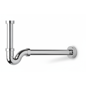 Sifone cromato con ispezione laterale in abs ø32 mm per lavabo o bidet  si429223