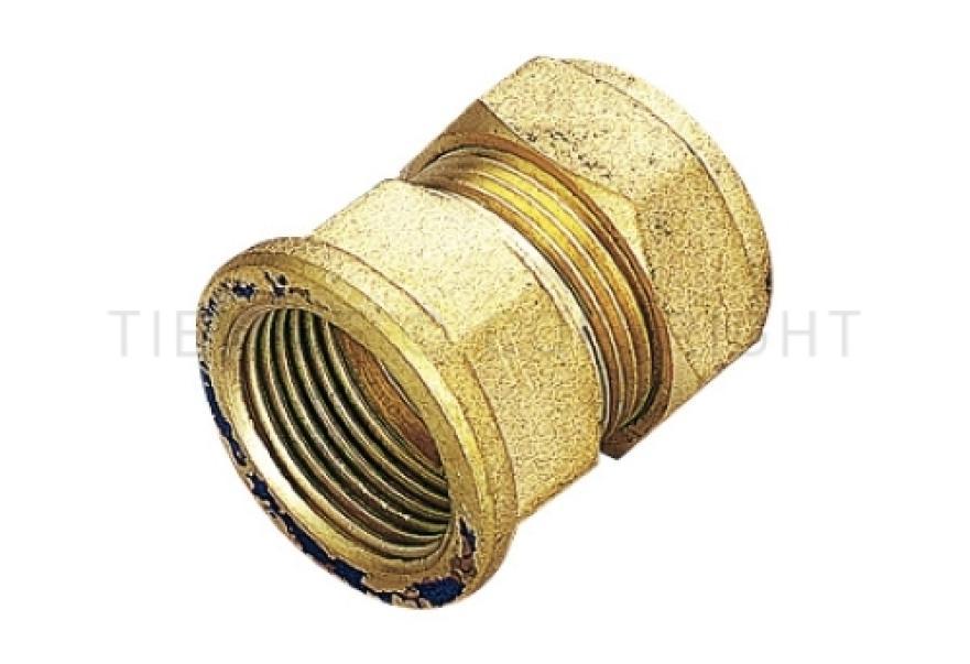 Raccordo diritto a compressione in ottone TIEMME per impianti idraulici 1 pollice