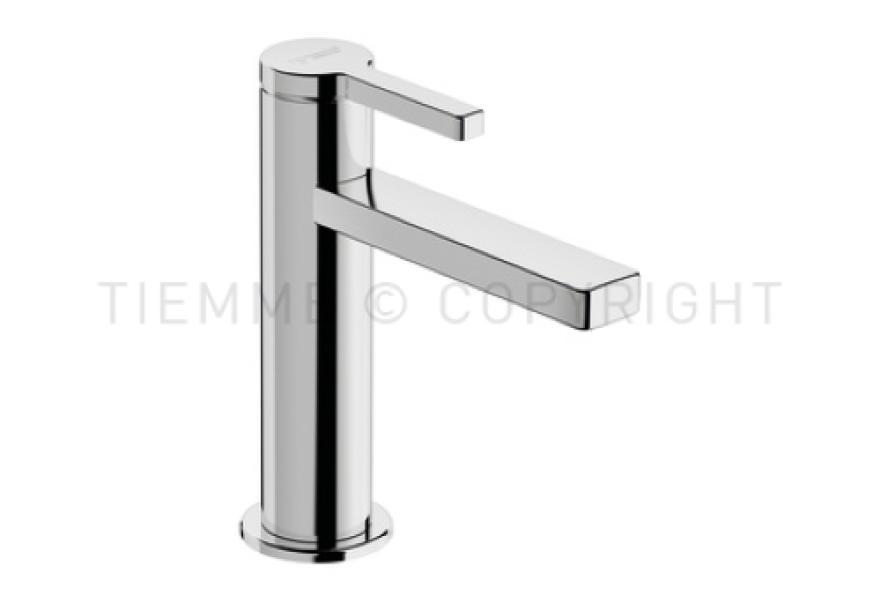 miscelatore monocomando cromato per lavabo con scarico click clack TIEMME