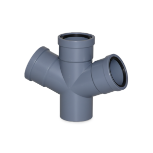 Braga doppia ø90/90/90 a 67,5° in polipropilene per sistema di scarico polo-kal ng  ngda0090