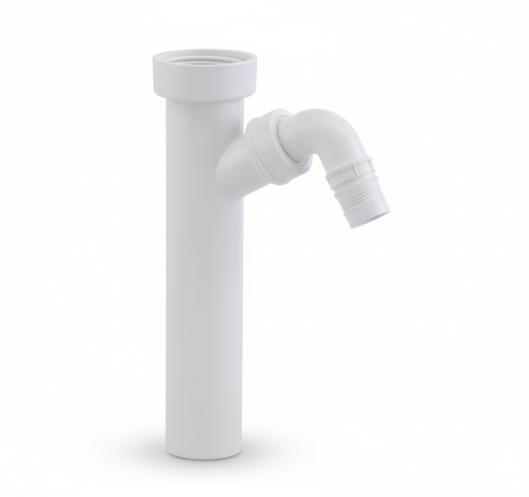 canotto di scarico lavatrice attacco 1 1 2 uscita 40 mm bampi bianco