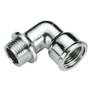 Raccordo curvo m-f cromato 1/2 x 1/2 con flangia uni iso 228  1520020