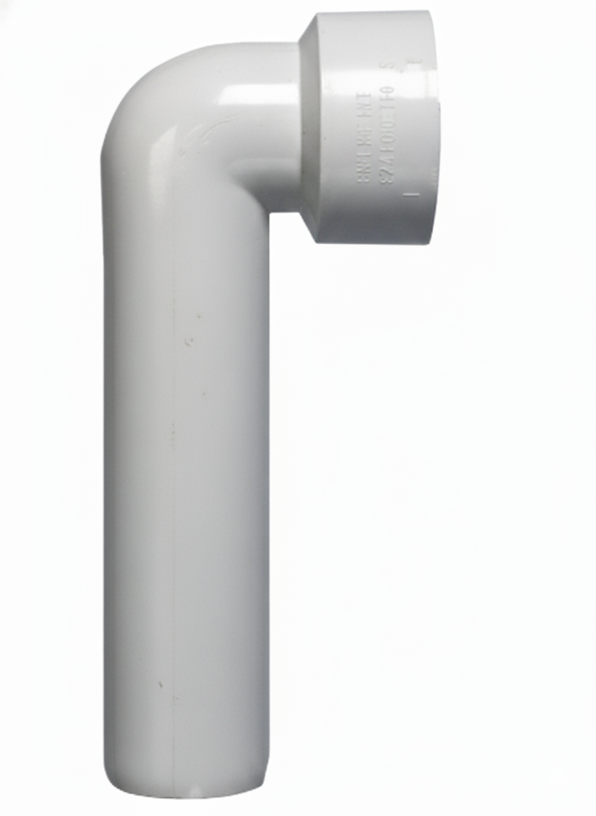 Curva tecnica prolungata in polipropilene PP 40x46 mm per scarico idrico BAMPI BSWPR0401 raccordo 90 gradi