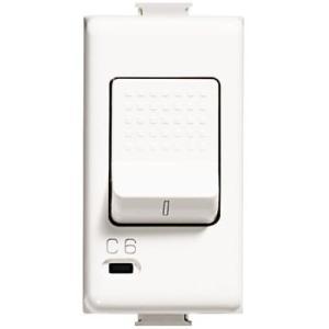 Interruttore magnetotermico 1p n 10a 230vac potere interruzione 1500a bipolare un polo protetto btcino am5210s