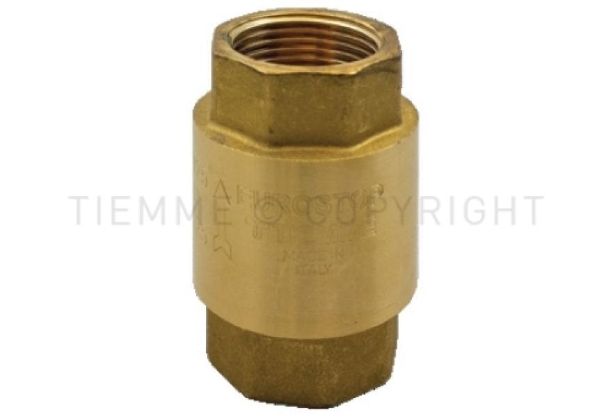 valvola di ritegno otturatore metallico TIEMME 1 1/4 pollice filettata per impianti idraulici
