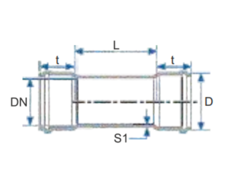 schema dimensionale tubo scarico idrico 2 bicchieri ultra silent bampi diametro 90 mm
