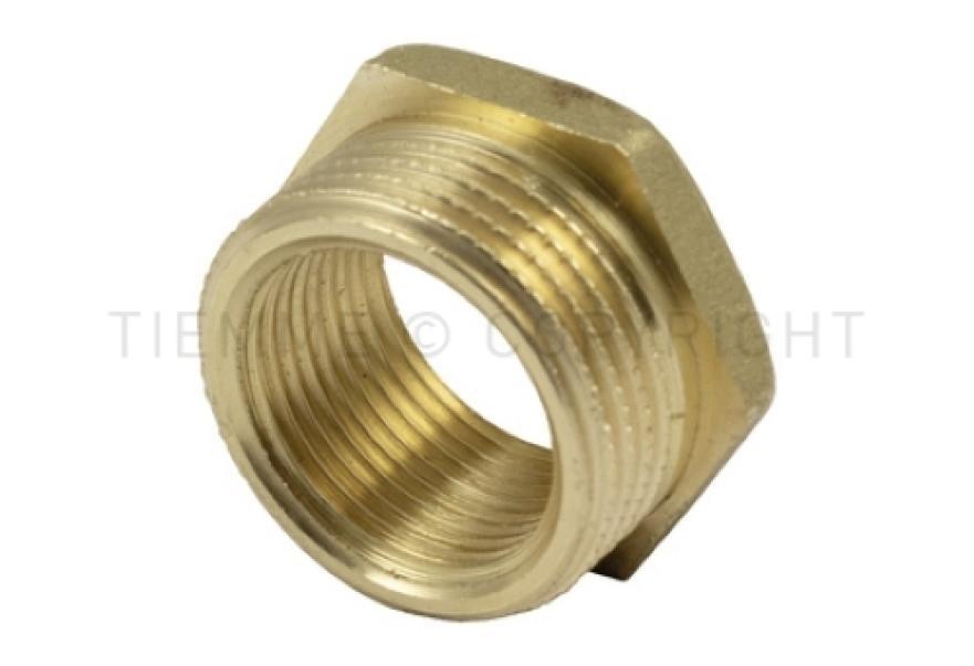 raccordo di riduzione maschio femmina in ottone tiemme per impianti idraulici 1 1 2x1 1 4