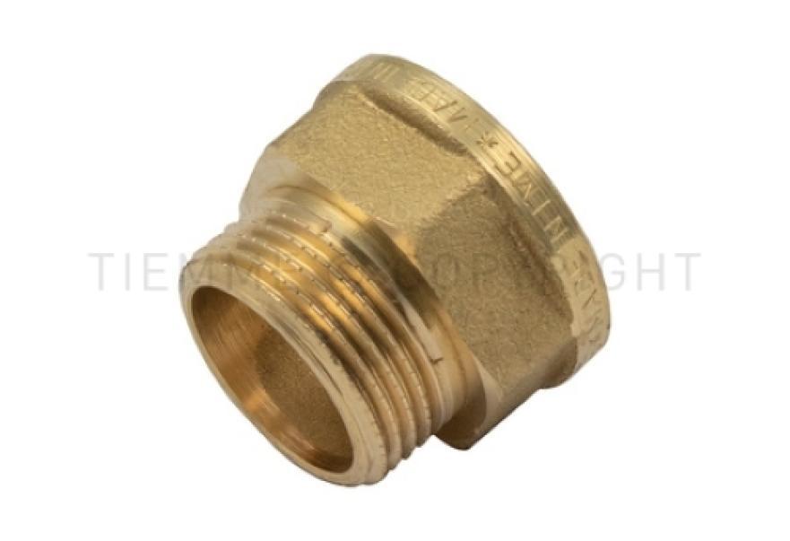 raccordo diritto maschio femmina ottone 12x34 tiemme per impianti idraulici