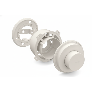 Pulsante pneumatico push total one in abs bianco per cassette pneo ad incasso o esterno  cpuontobi