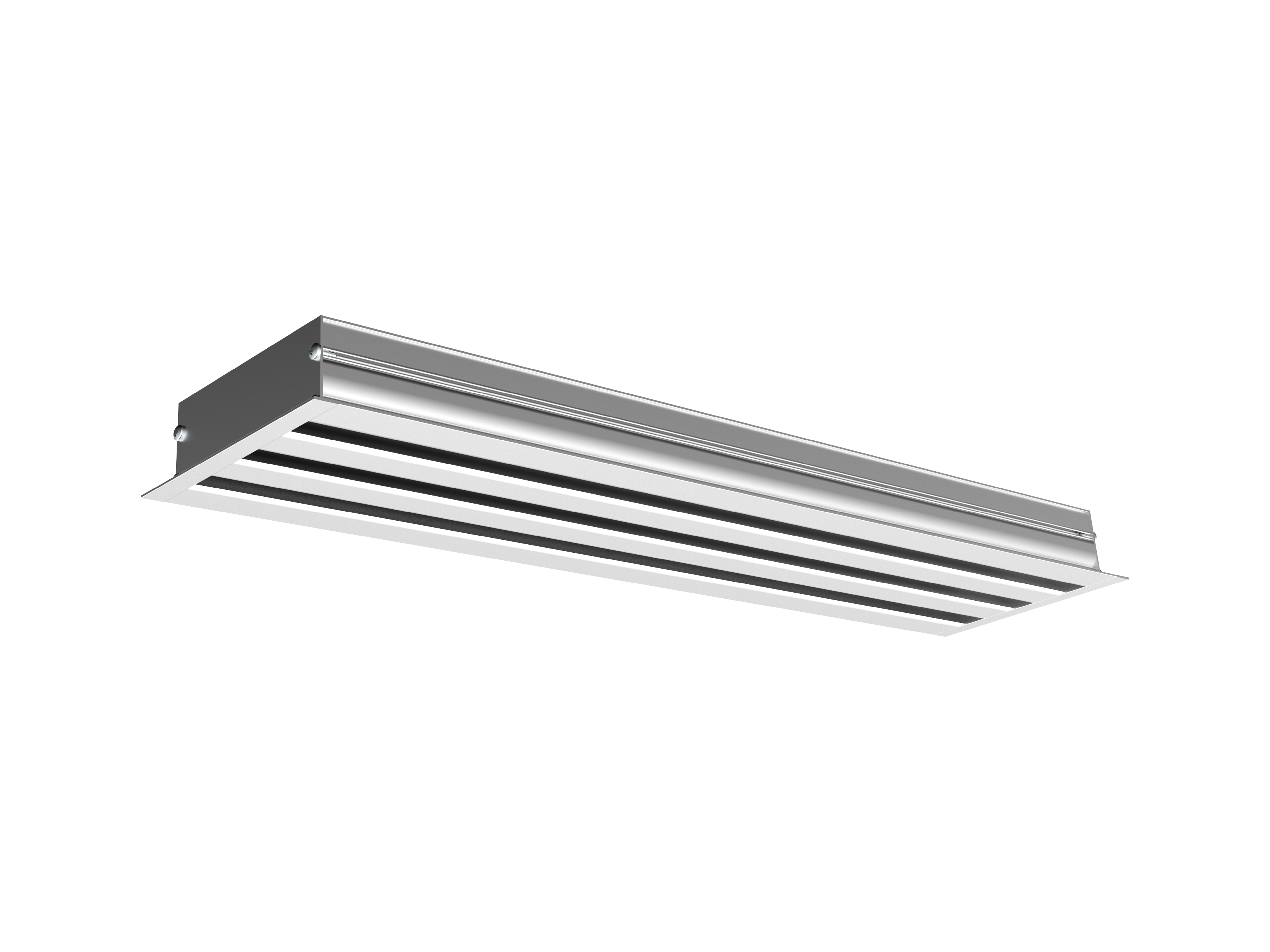 diffusore lineare a 2 feritoie per ventilazione Systemair bianco 600 mm