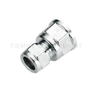 Raccordo diritto femmina compressione cromato 12x3/8"  1102czc 1130134