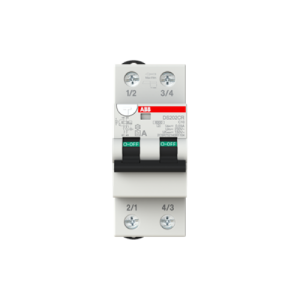 Interruttore magnetotermico differenziale 2 poli 10a curva c 30ma tipo a  ds202crc10a30