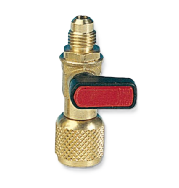 Rubinetto depressore WIGAM attacco 5 16 SAE femmina girevole e 3 8 SAE maschio ideale per impianti frigoriferi