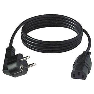 Cavo alimentazione schuko 90 gradi c13 iec 3x0 75 mmq lunghezza 2 metri  060030700