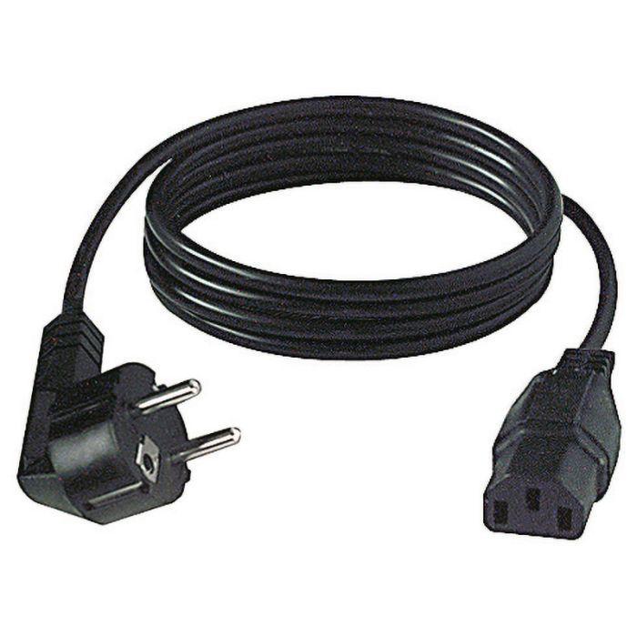 cavo alimentazione schuko 90 gradi iec c13 elcart nero 2 metri
