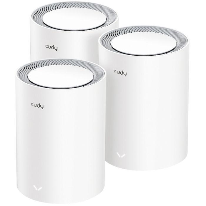 sistema mesh wifi6 ax3000 tre unitu00e0 Cudy per copertura wireless avanzata casa ufficio