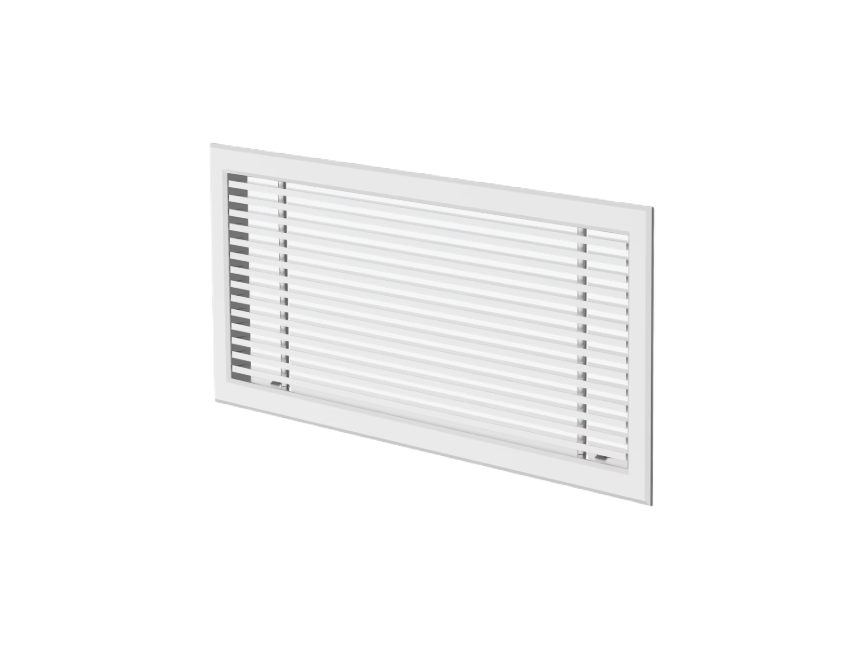 Griglia a barre fisse alluminio 600x100 per mandata e ripresa aria Systemair