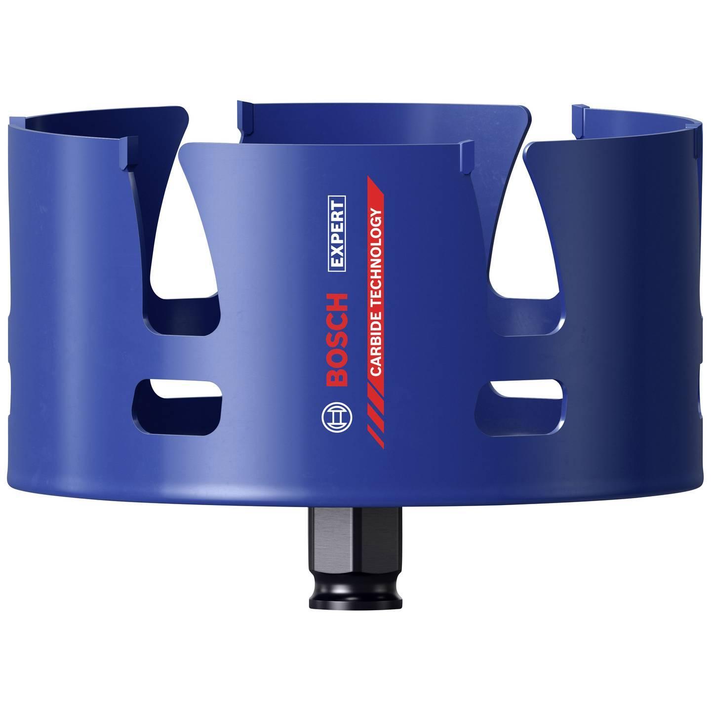 Sega a tazza Bosch carburo per materiali da costruzione 121x60 vista frontale in primo piano