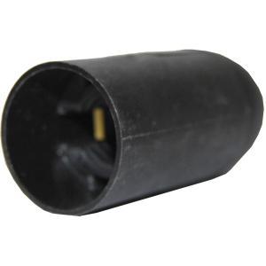 Portalampada e27 liscio nera  of29757n