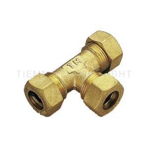 Raccordo a t compressione o-ring ottone 14x14x14  1307 1300038