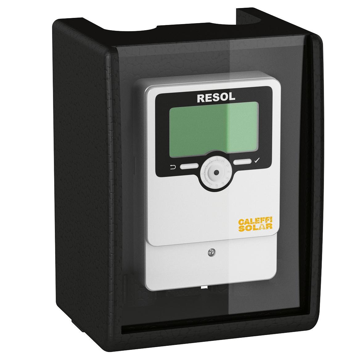 Involucro tecnico per centralina solare CALEFFI compatibile DeltaSol SLL vista frontale