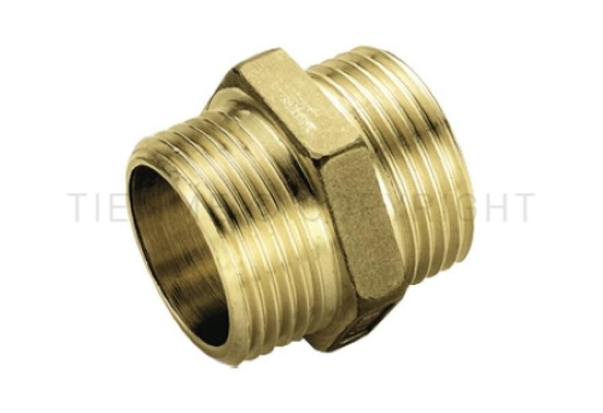 raccordo diritto maschio in ottone cw602n tiemme 3 4 x 3 4 per impianti idraulici riscaldamento e acqua sanitaria