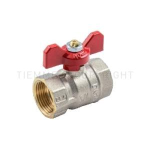 Valvola a sfera femmina femmina ottone 1 leva farfalla  2360012