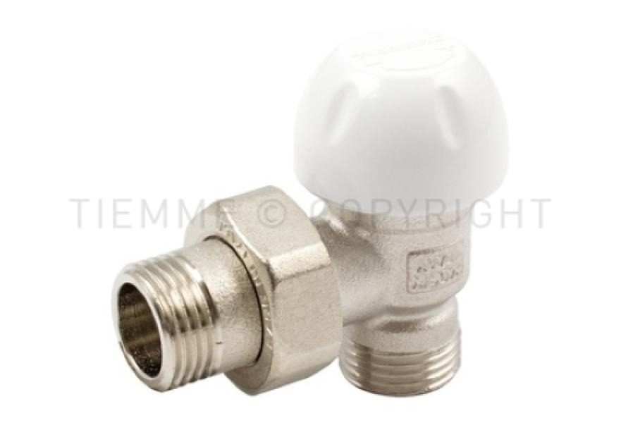 Detentore angolare per radiatore nichelato TIEMME 1 2 pollice