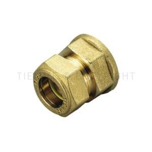 Raccordo compressione dritto r 16 x 1/2 ottone gas uni en 10226  1350014