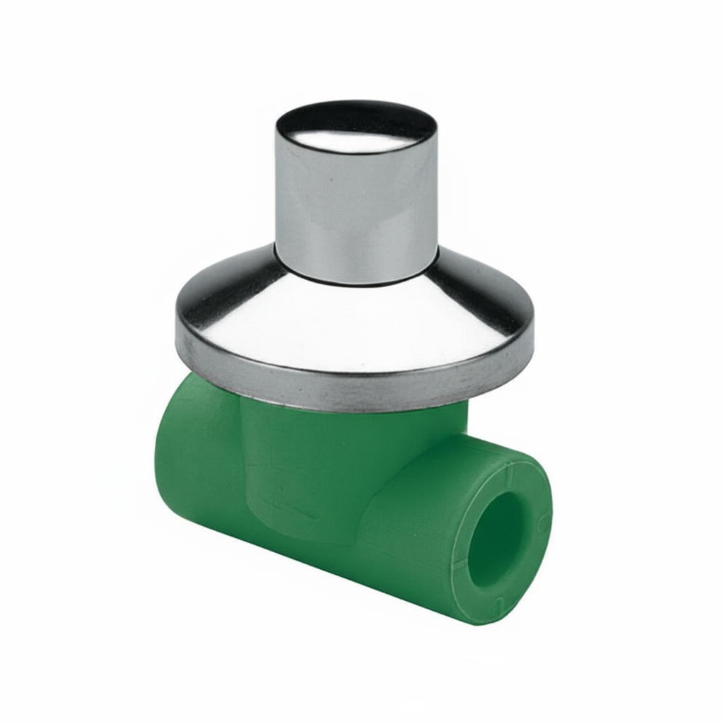 Rubinetto vitone con cappuccio cromato D25 per impianti idraulici Bampi Spa