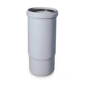 Bicchiere a tre lunghezze dn90 in polipropilene grigio per scarico interno bamplast pp-tech  bll090000