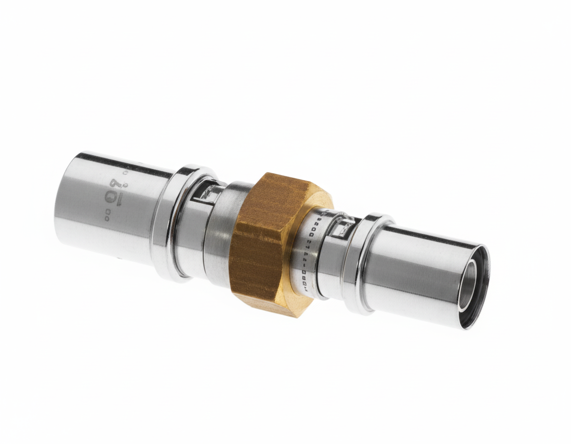 Raccordo gas diritto ridotto 32x26 mm profilo TH per tubazioni BALPEX BAMPI