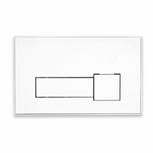 Placca di comando ti bianca in abs meccanica doppio scarico per cassette bsilent e andromeda plus  cplatibia