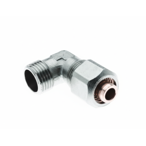 Gomito filettato maschio 26x1" in ottone nichelato per tubo multistrato pex-al-pex  blgm2601