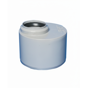 Raccordo aumento corto 40/110 mm in polipropilene grigio per sistema di scarico bamplast pp-tech  broco0411