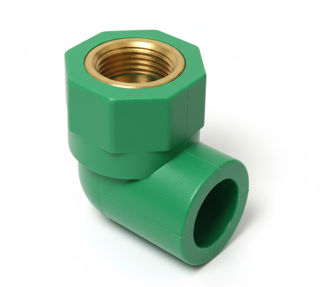 Raccordo gomito filettato femmina 90 gradi PP-R DN 32x3 4 per impianti idrici BAMPI