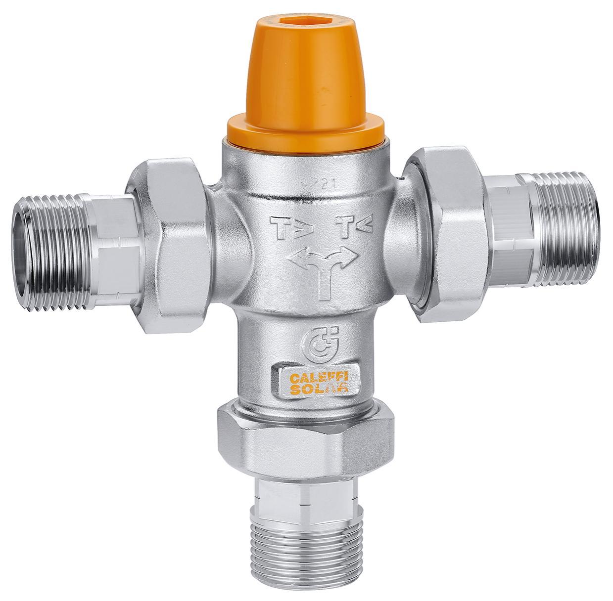 Valvola deviatrice termostatica Caleffi 1 pollice per impianti solari termici