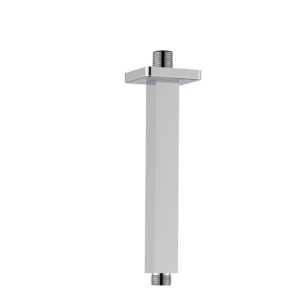 Braccio doccia quadro a soffitto ottone cromato 20cm 1/2" idrobric sapbra0034cr