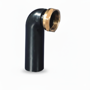 Raccordo curvo in pe 40x1"1/2 con dado girevole  bcurv4012