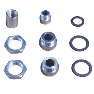 Kit raccordi zincati con guarnizioni per vaso di espansione krz