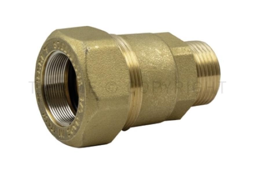 raccordo diritto a compressione per tubo in acciaio tiemme 1 1 2 pollici codice 1500090