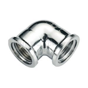 Gomito femmina femmina 3/4x3/4 cromato uni iso 228 ottone cw602n  1520075