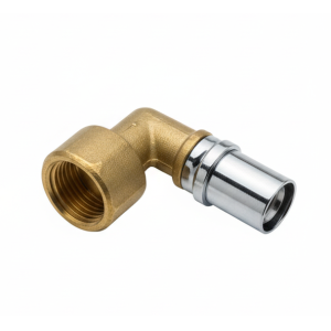 Raccordo femmina diritto ø32x1" in ottone nichelato per tubo gas pex-al-pex balpex mp gas  gmpgf3201