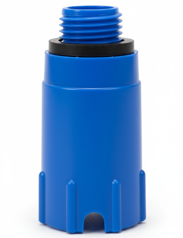 tappo prova filettato maschio blu bampi per impianti idraulici dn 20x1 2