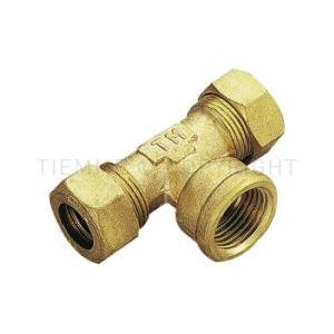 Raccordo a t compressione o-ring ottone 12x1/2"x12  1309 1300046